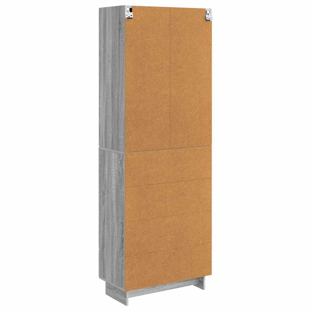 vidaXL Schrankset 2 pcs Grau Sonoma 66 x 34,5 x 95 cm Holzwerkstoff