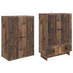 vidaXL Schrankset 2 pcs Altholz 66 x 34,5 x 95 cm Holzwerkstoff