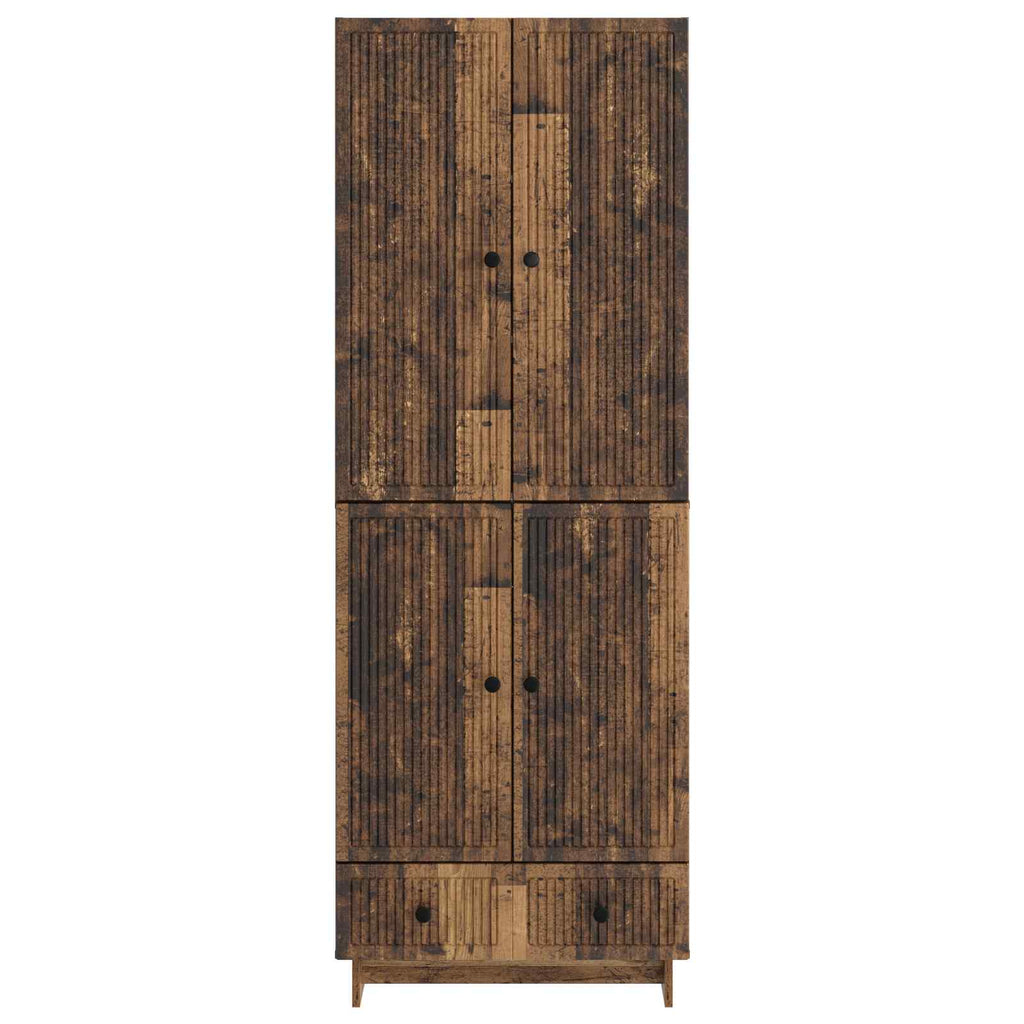 vidaXL Schrankset 2 pcs Altholz 66 x 34,5 x 95 cm Holzwerkstoff