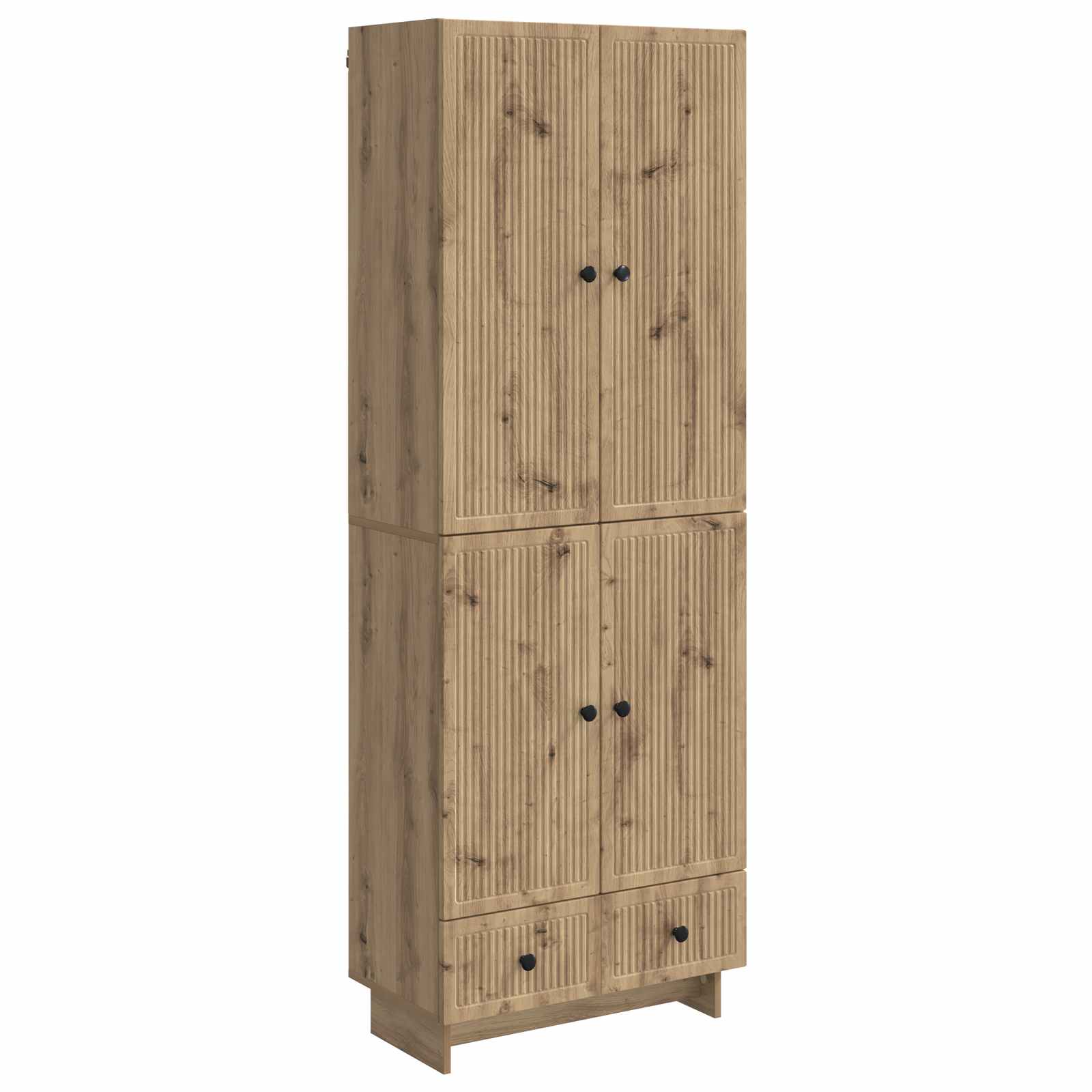 vidaXL Schrankset 2 pcs Artisan-Eiche 66 x 34,5 x 95 cm Holzwerkstoff