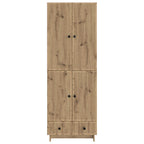 vidaXL Schrankset 2 pcs Artisan-Eiche 66 x 34,5 x 95 cm Holzwerkstoff
