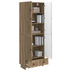 vidaXL Schrankset 2 pcs Artisan-Eiche 66 x 34,5 x 95 cm Holzwerkstoff