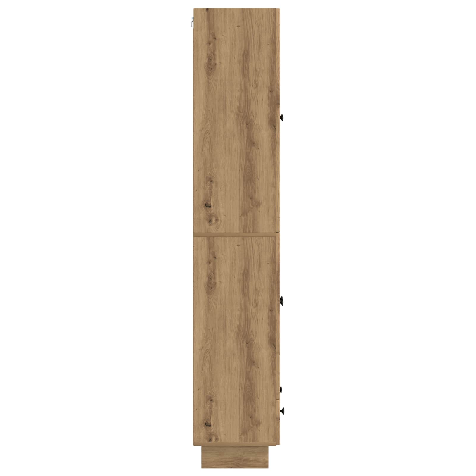 vidaXL Schrankset 2 pcs Artisan-Eiche 66 x 34,5 x 95 cm Holzwerkstoff