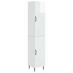 vidaXL Schrankset 2 pcs Hochglanz Weiß 33 x 34,5 x 89,5 cm