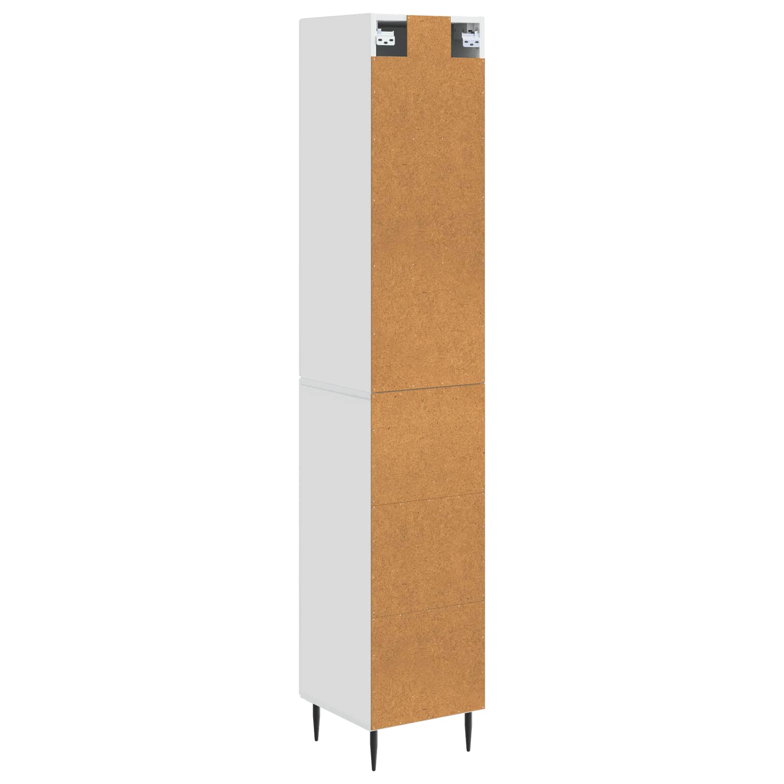 vidaXL Schrankset 2 pcs Hochglanz Weiß 33 x 34,5 x 89,5 cm