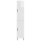 vidaXL Schrankset 2 pcs Hochglanz Weiß 33 x 34,5 x 89,5 cm