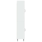vidaXL Schrankset 2 pcs Hochglanz Weiß 33 x 34,5 x 89,5 cm