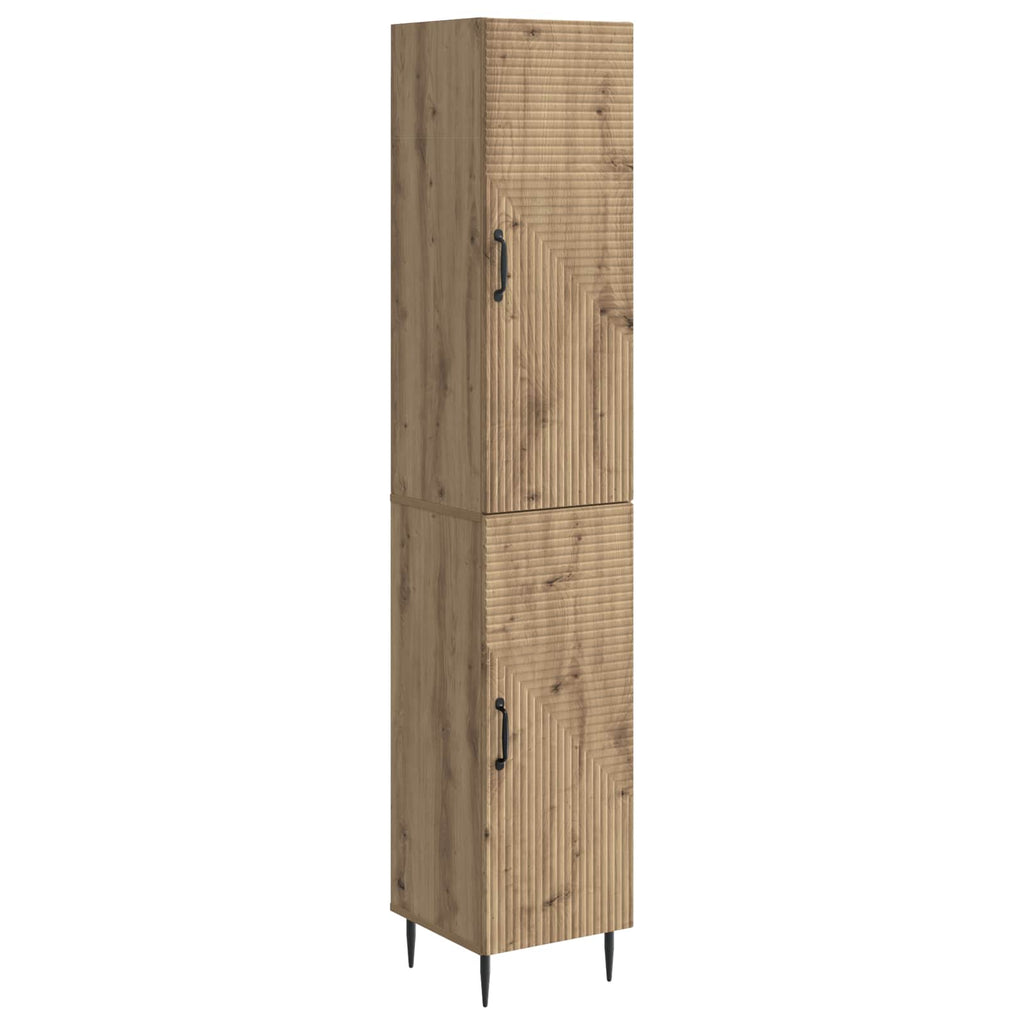 vidaXL Schrankset 2 pcs Artisan-Eiche 33 x 34,5 x 89,5 cm