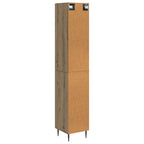 vidaXL Schrankset 2 pcs Artisan-Eiche 33 x 34,5 x 89,5 cm
