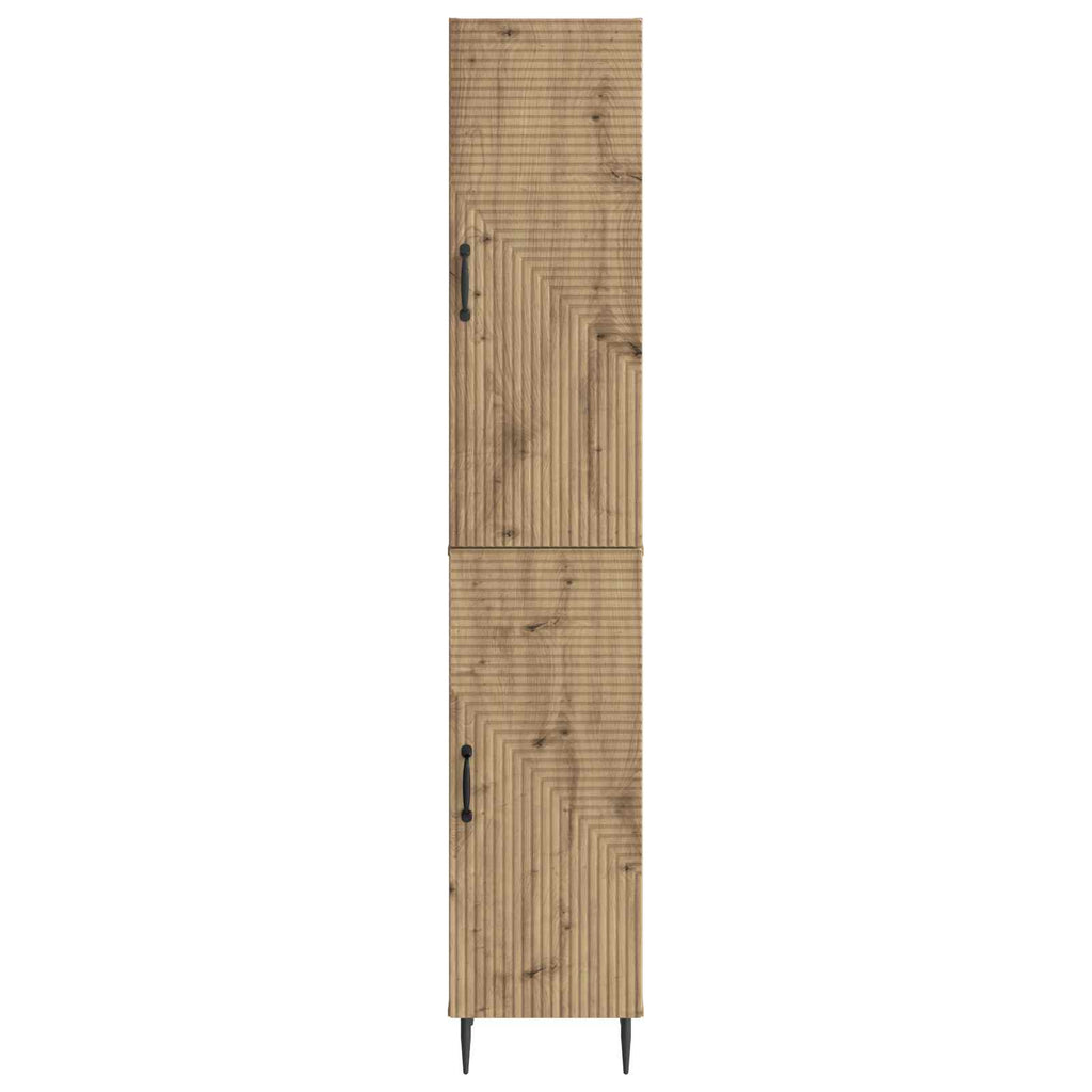 vidaXL Schrankset 2 pcs Artisan-Eiche 33 x 34,5 x 89,5 cm