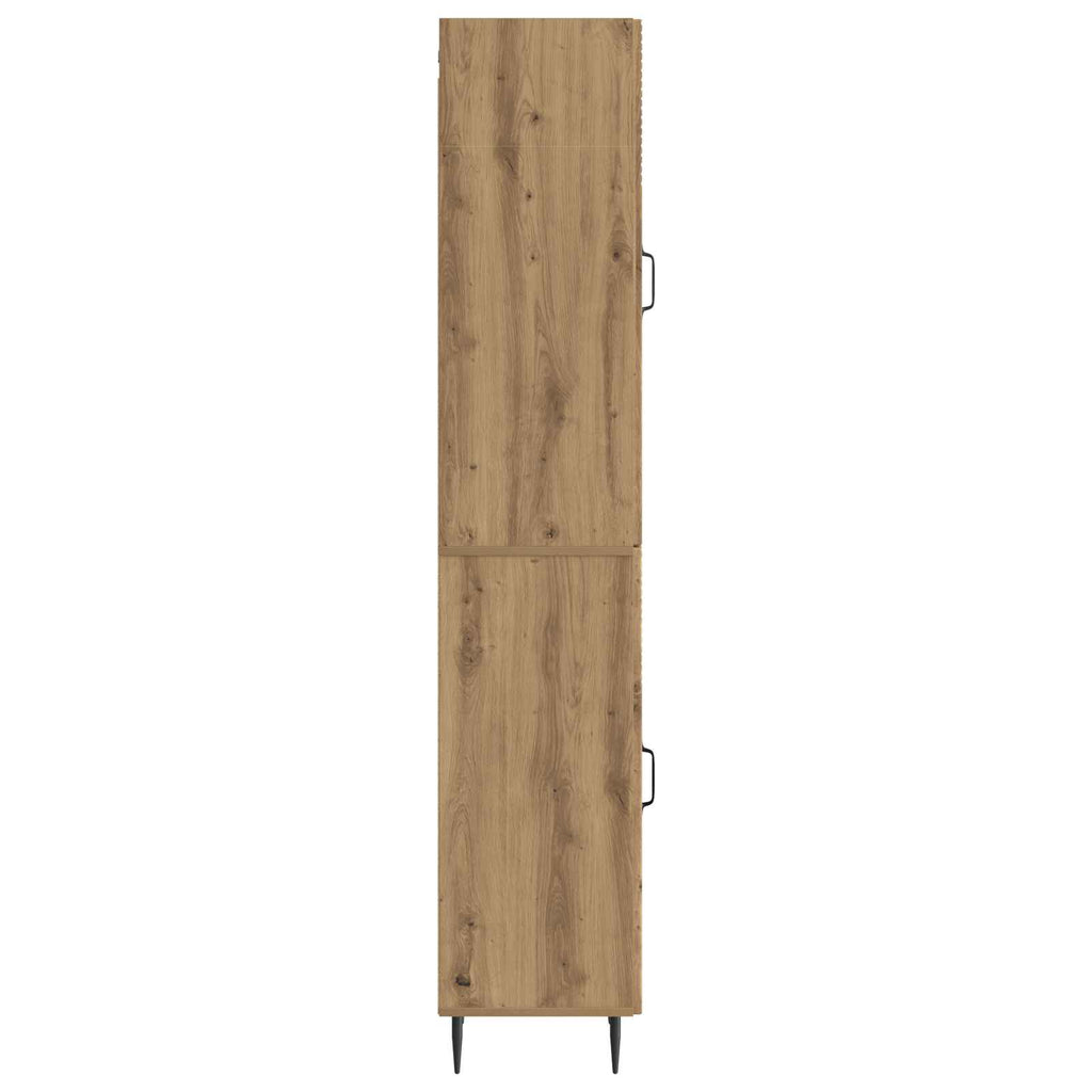 vidaXL Schrankset 2 pcs Artisan-Eiche 33 x 34,5 x 89,5 cm