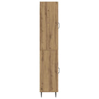 vidaXL Schrankset 2 pcs Artisan-Eiche 33 x 34,5 x 89,5 cm