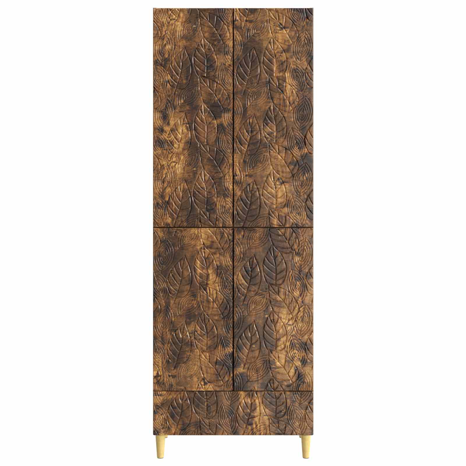 vidaXL Schrankset 2 pcs Geräucherte Eiche Holzwerkstoff
