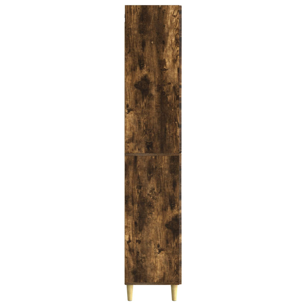vidaXL Schrankset 2 pcs Geräucherte Eiche Holzwerkstoff
