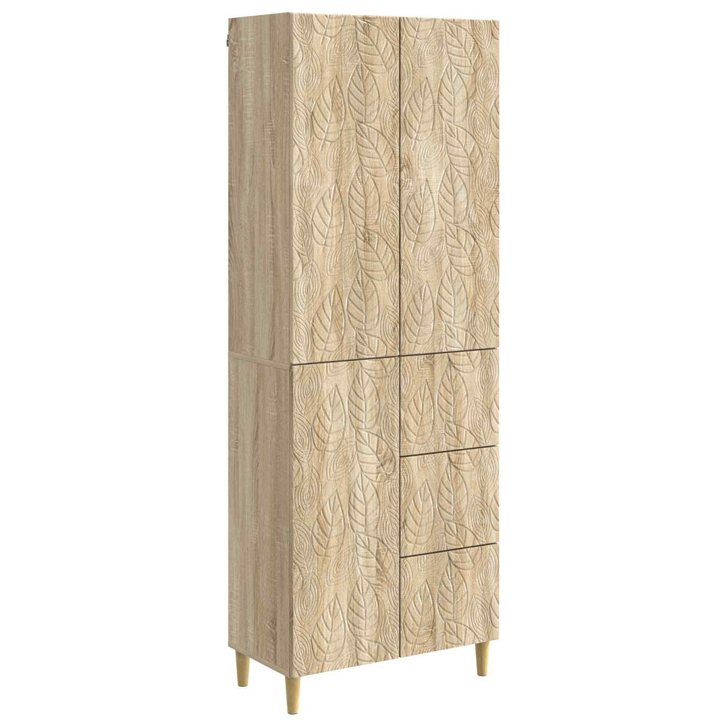 vidaXL 2 pcs Sonoma-Eiche