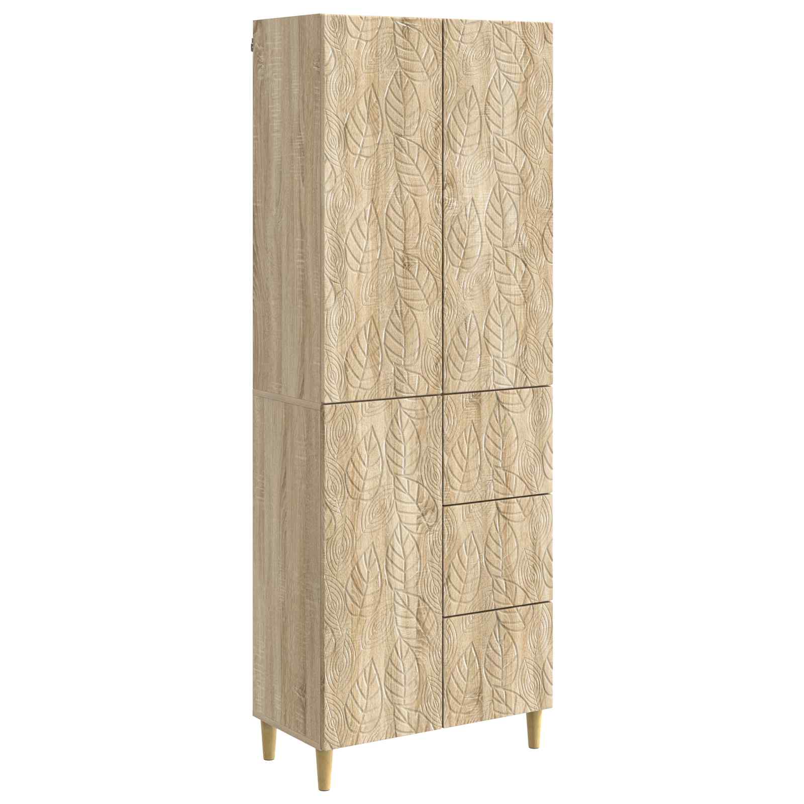 vidaXL 2 pcs Sonoma-Eiche