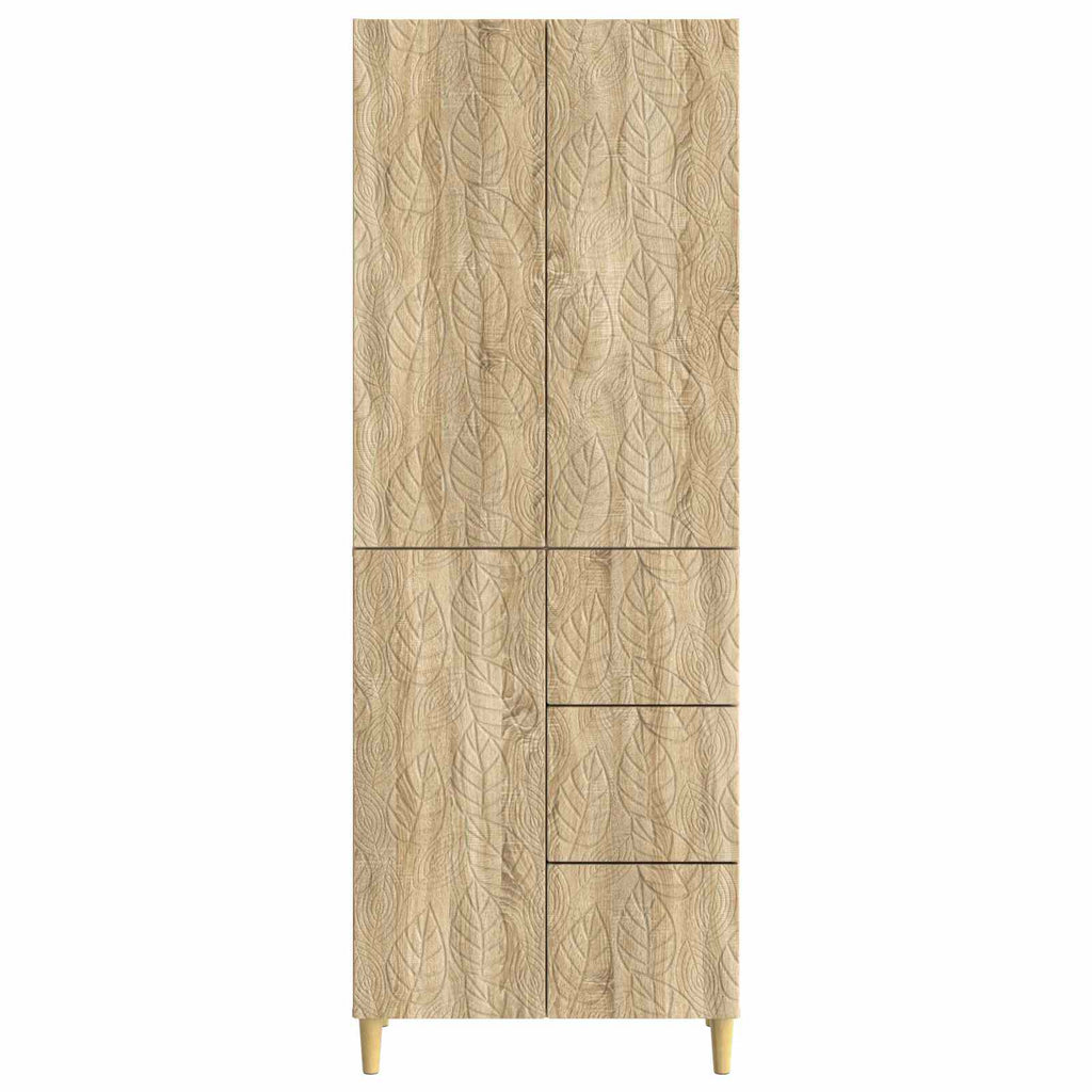 vidaXL 2 pcs Sonoma-Eiche