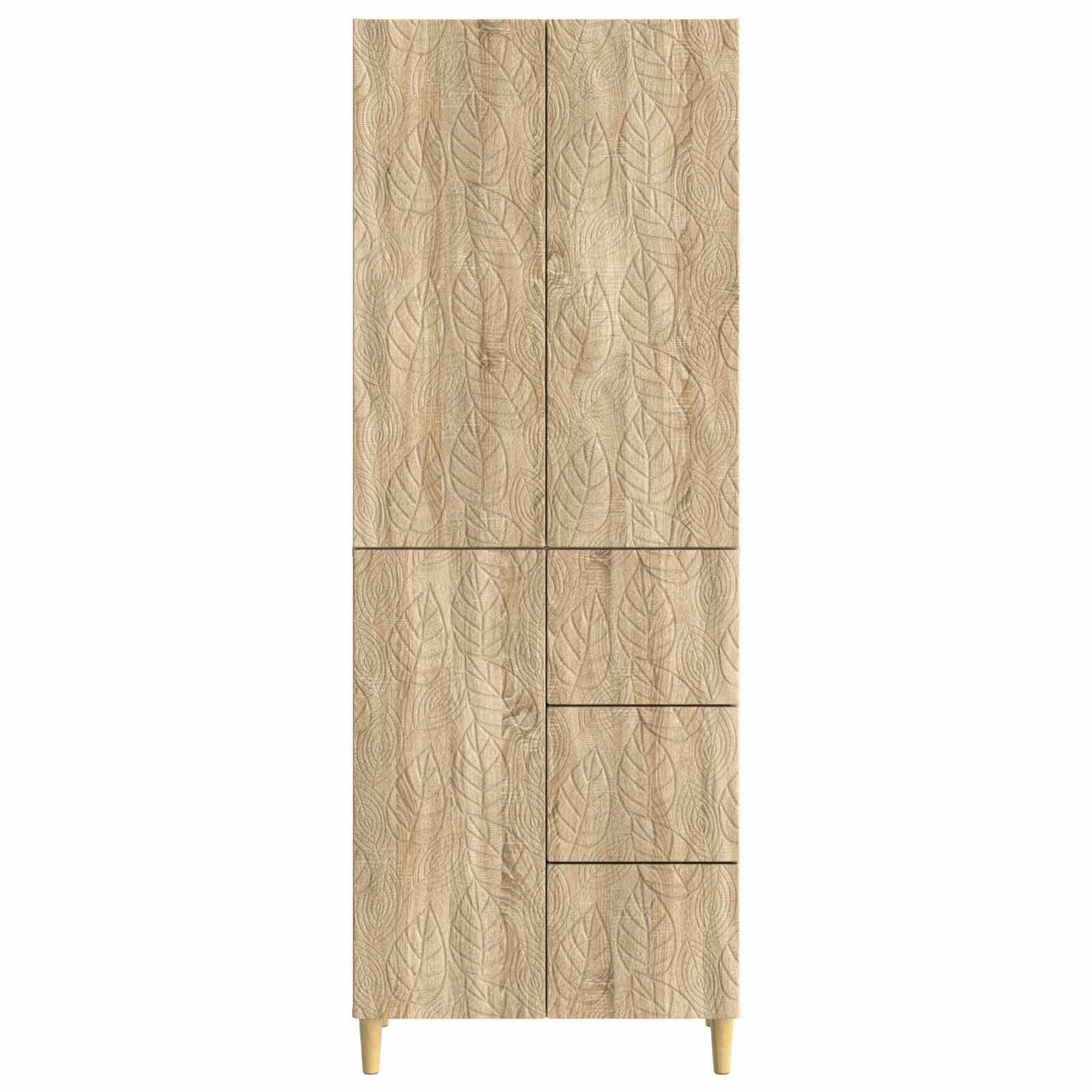 vidaXL 2 pcs Sonoma-Eiche
