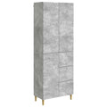vidaXL 2 pcs Betongrau
