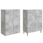 vidaXL 2 pcs Betongrau