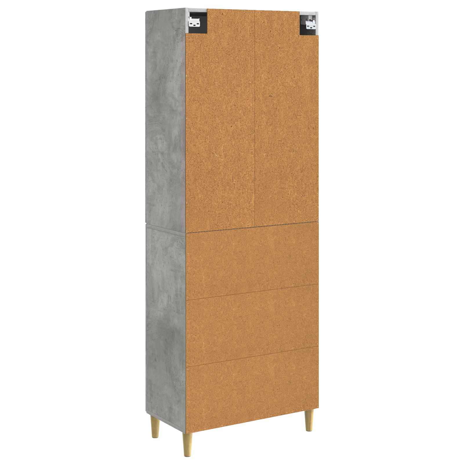vidaXL 2 pcs Betongrau