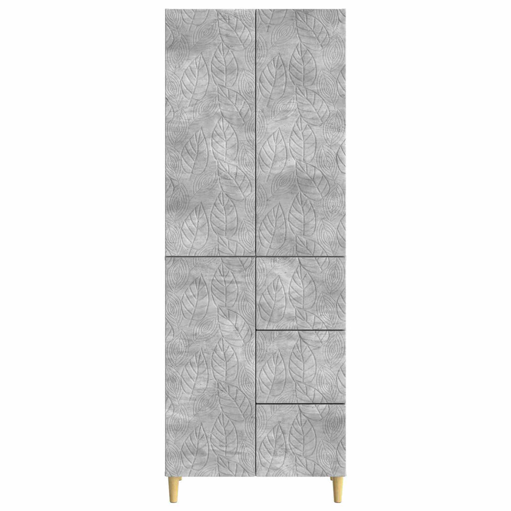 vidaXL 2 pcs Betongrau