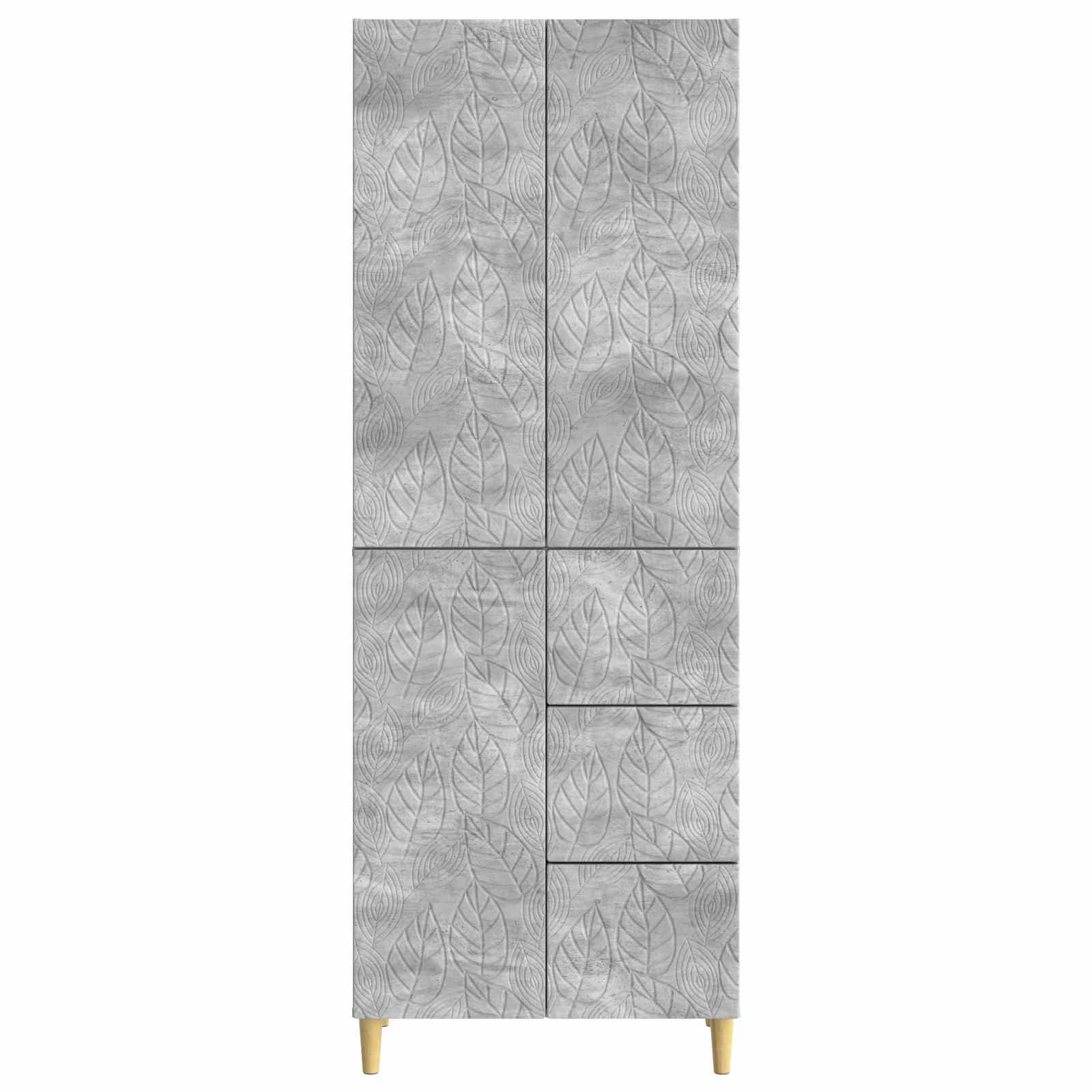 vidaXL 2 pcs Betongrau