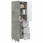 vidaXL 2 pcs Betongrau