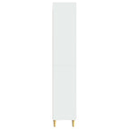 vidaXL 2 pcs Hochglanz Weiß