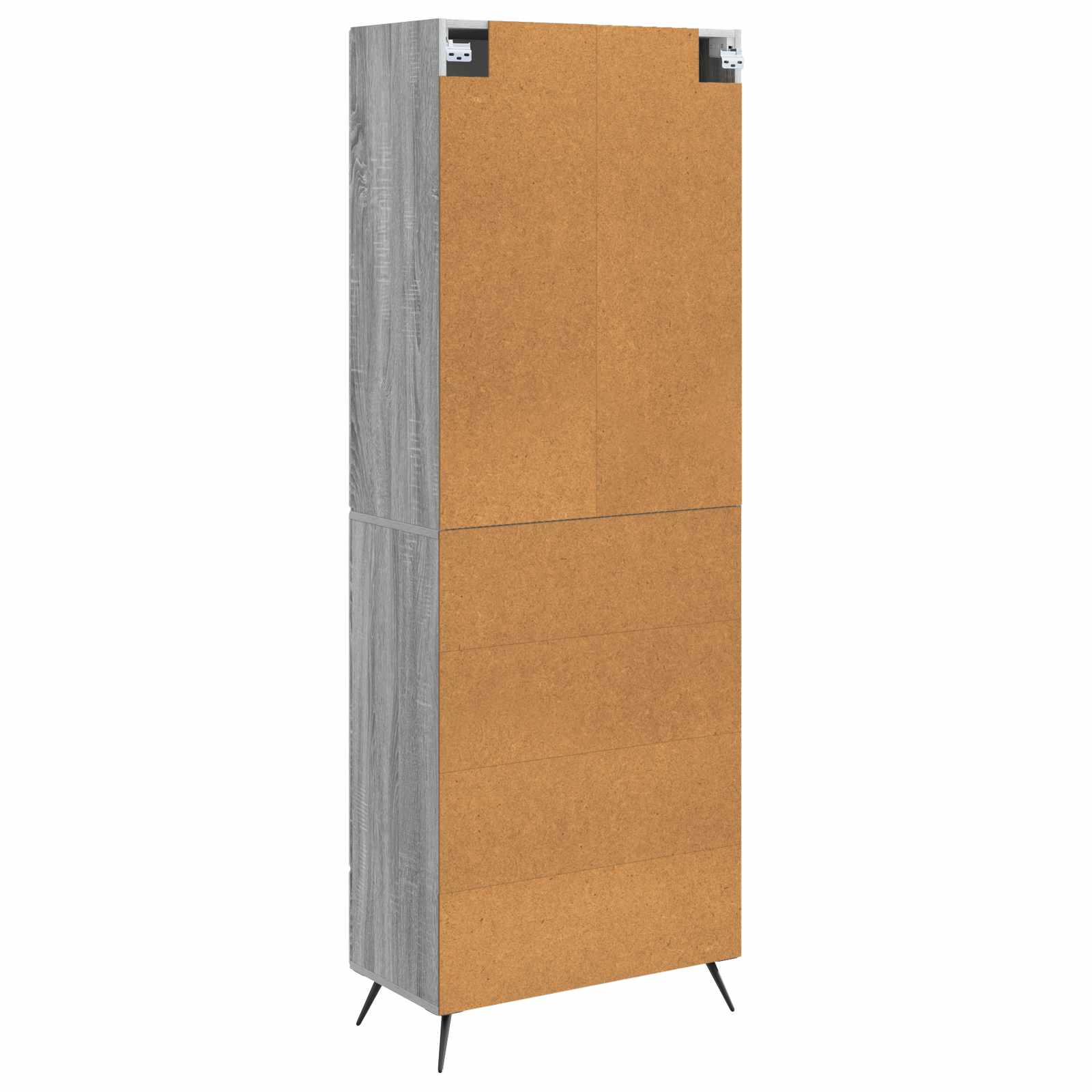 vidaXL 2 pcs Grau Sonoma