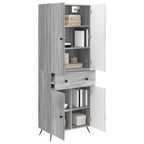 vidaXL 2 pcs Grau Sonoma