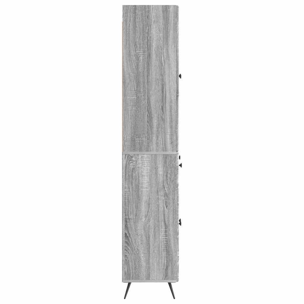 vidaXL 2 pcs Grau Sonoma