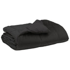 vidaXL Sommerdecke Gepolstert Anthrazit 140 x 200 cm Mikrofaser