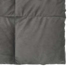 vidaXL Ganzjahresbettdecke Gepolstert Hellgrau 135 x 200 cm Mikrofaser