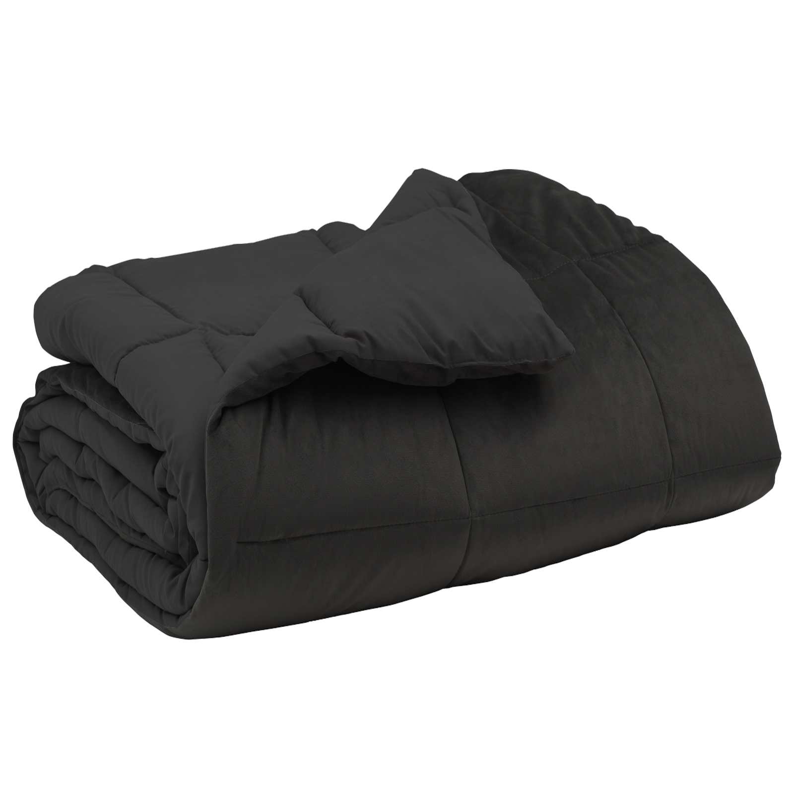 vidaXL Winterbettdecke Gepolstert Anthrazit 240 x 260 cm Mikrofaser