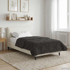 vidaXL Sommerdecke Anthrazit 135 x 200 cm Mikrofaser und Teddy-Fleece