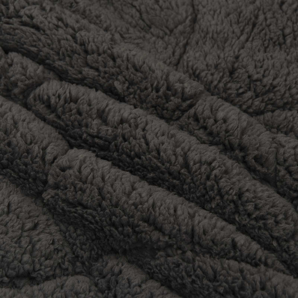 vidaXL Winterbettdecke Gepolstert Anthrazit 135 x 200 cm