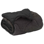 vidaXL Winterbettdecke Gepolstert Anthrazit 135 x 200 cm