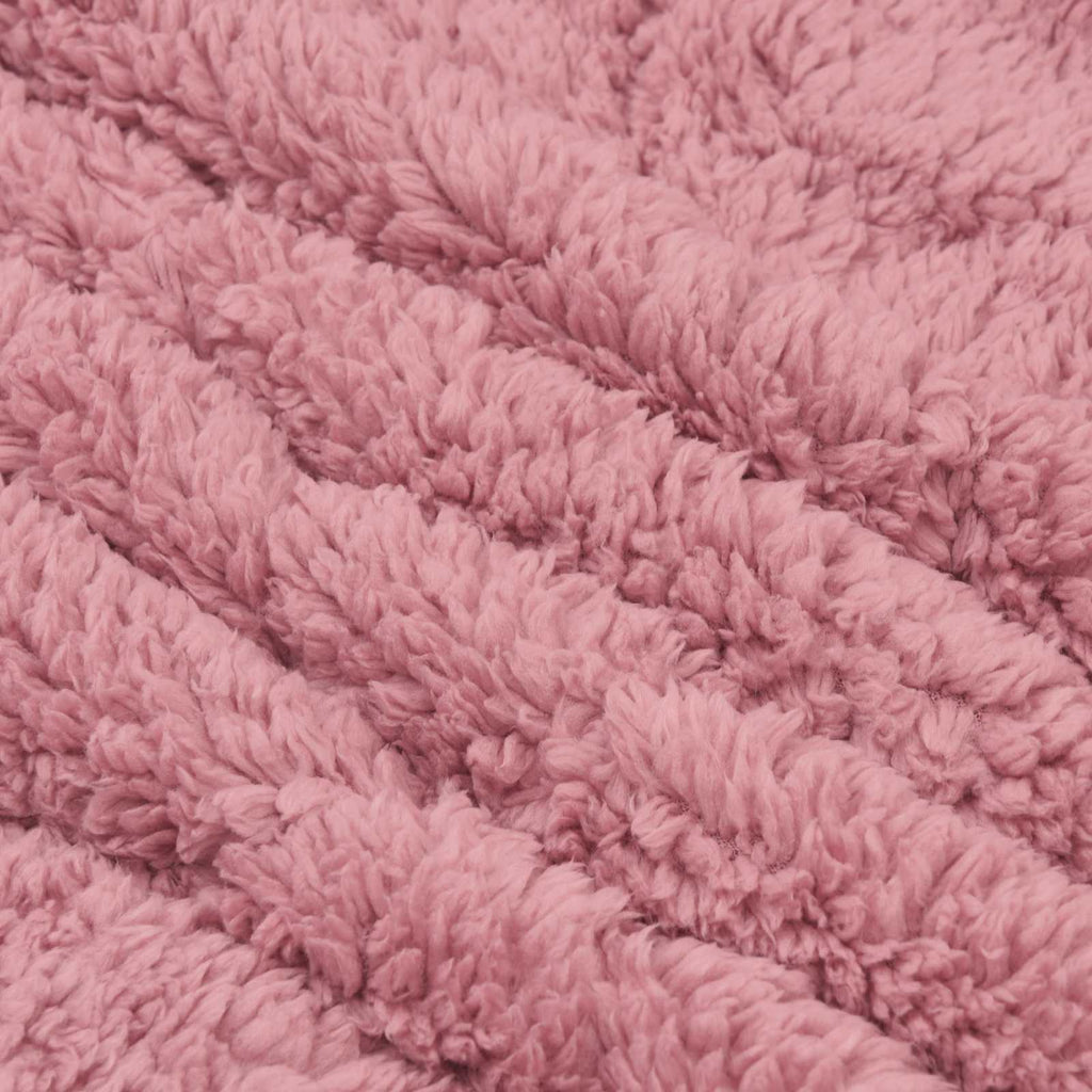 vidaXL Winterbettdecke Rosa 135 x 200 cm Mikrofaser und Teddy-Fleece
