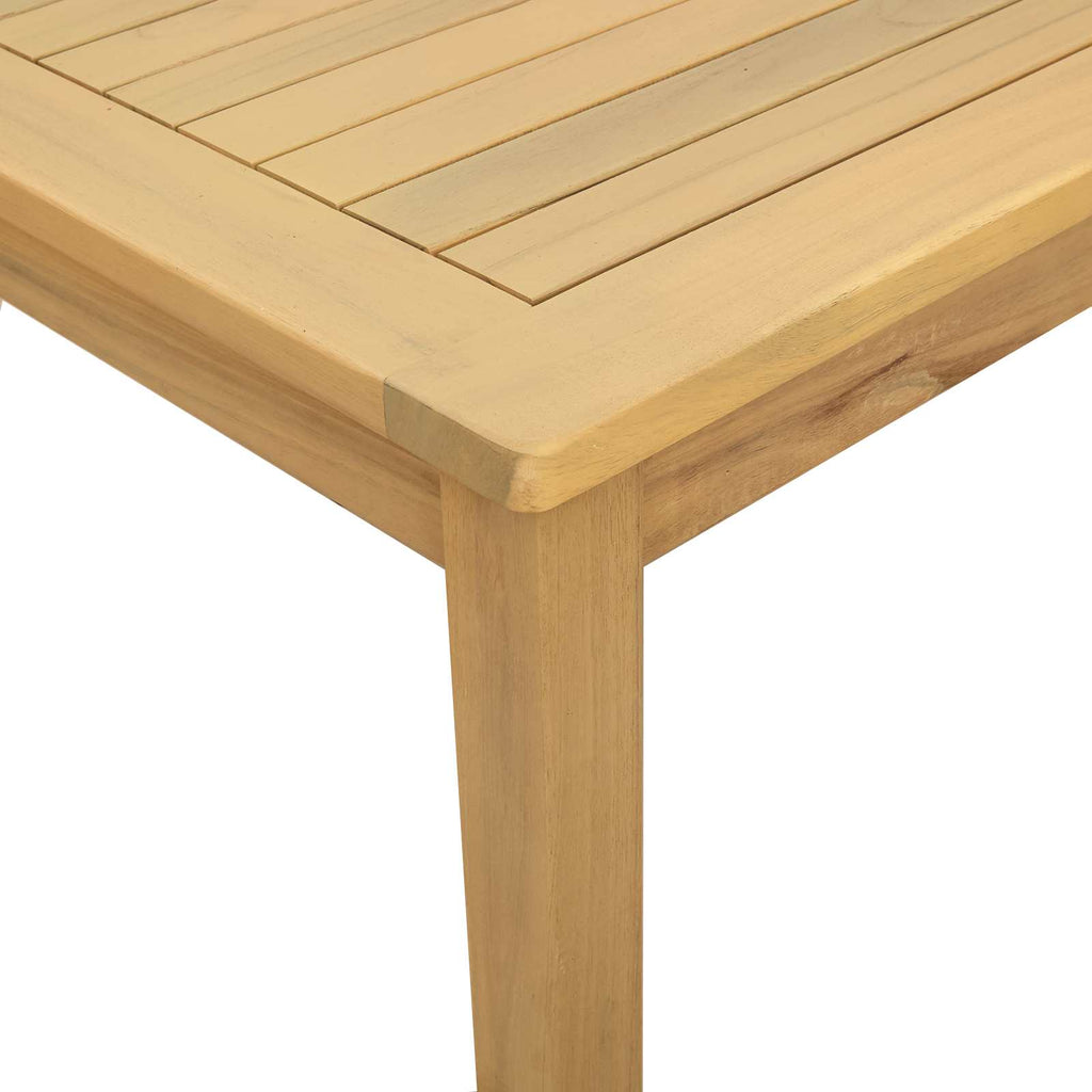 vidaXL Couchtisch Helles Akazienholz 110 x 110 x 45 cm