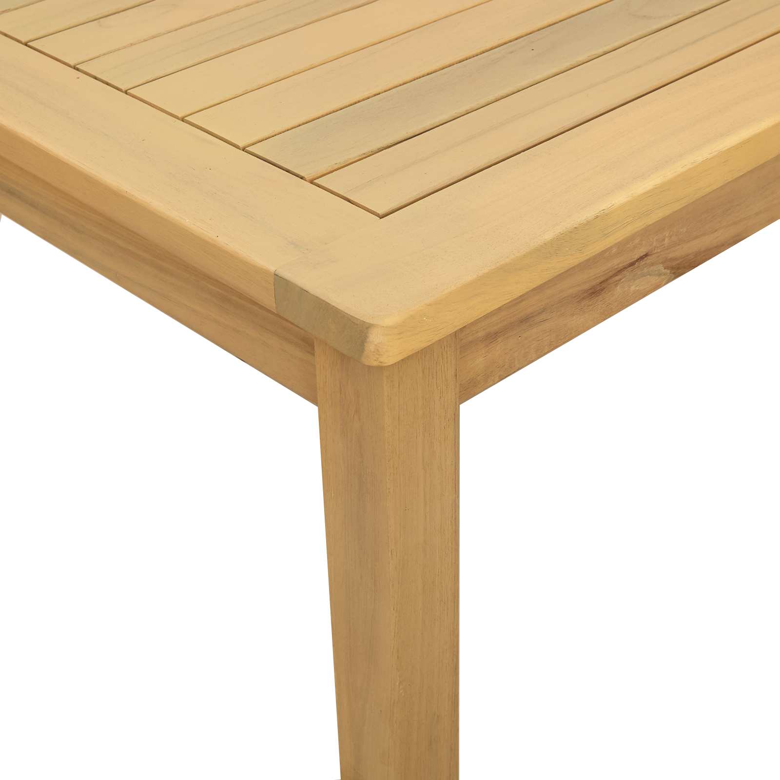 vidaXL Couchtisch Helles Akazienholz 110 x 110 x 45 cm