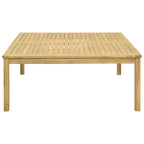 vidaXL Couchtisch Helles Akazienholz 110 x 110 x 45 cm