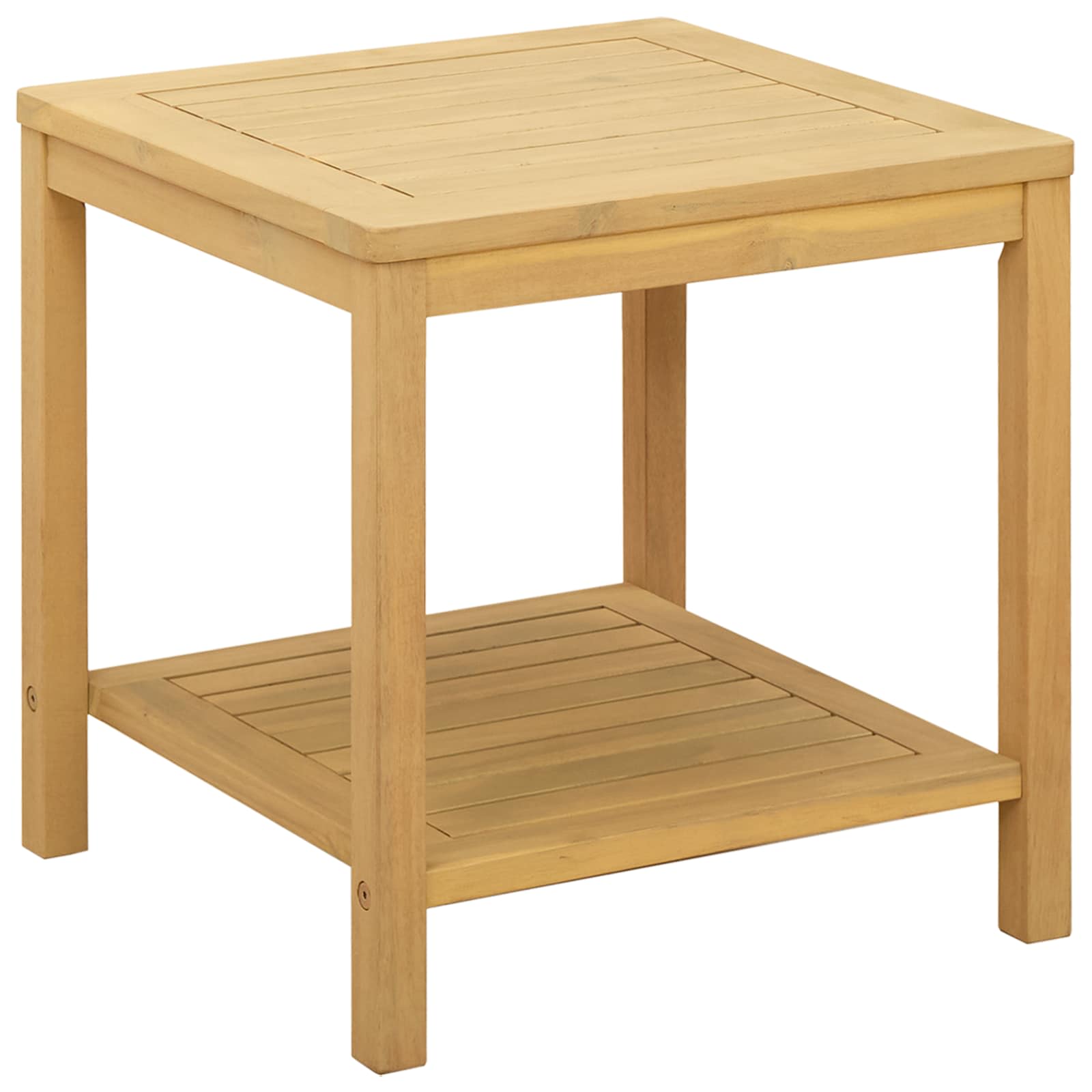 vidaXL Beistelltisch Öl-Natur 45 x 45 x 45 cm Massivholz Akazie