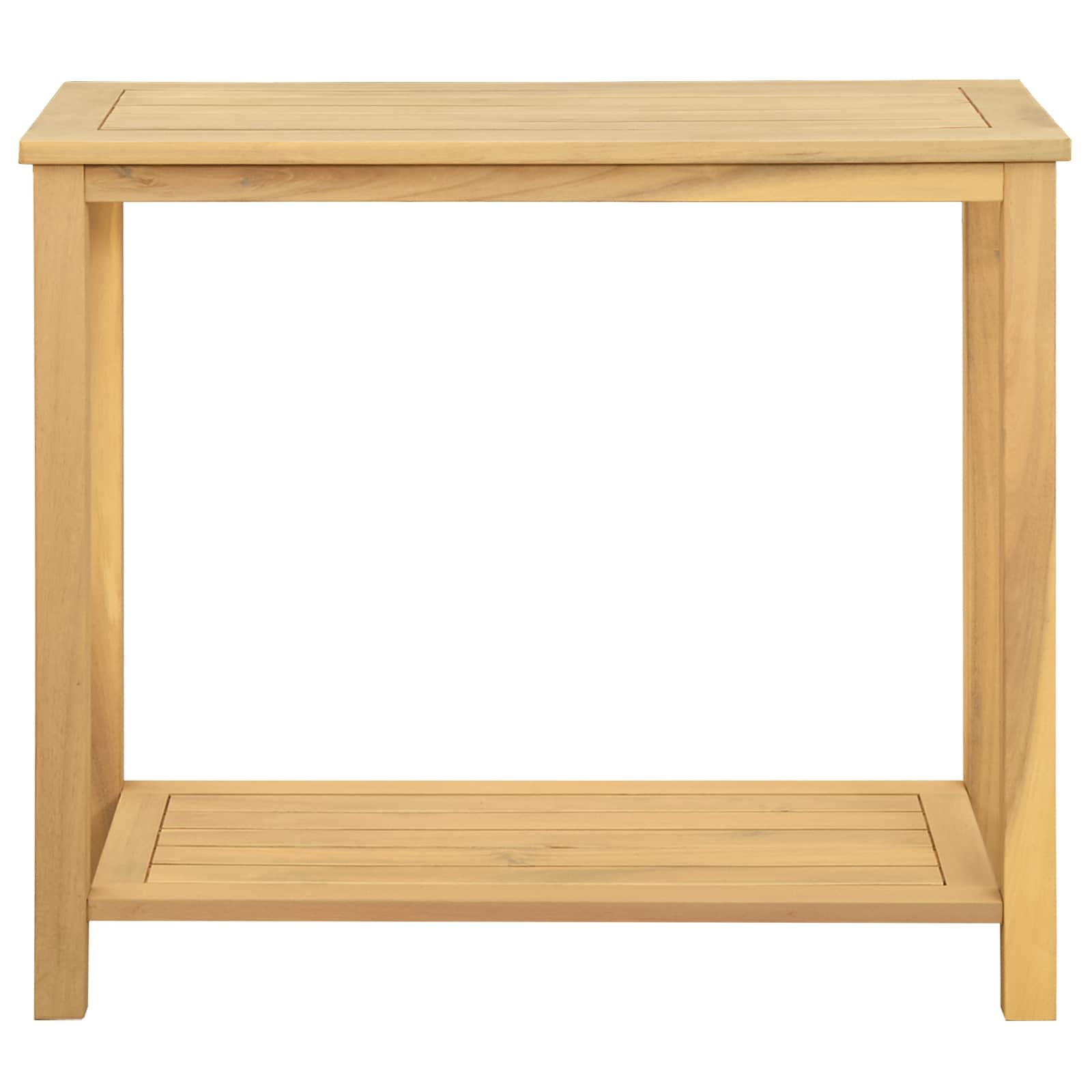 vidaXL Gartenkonsole Tisch Helles Akazienholz 80 x 35 x 75 cm