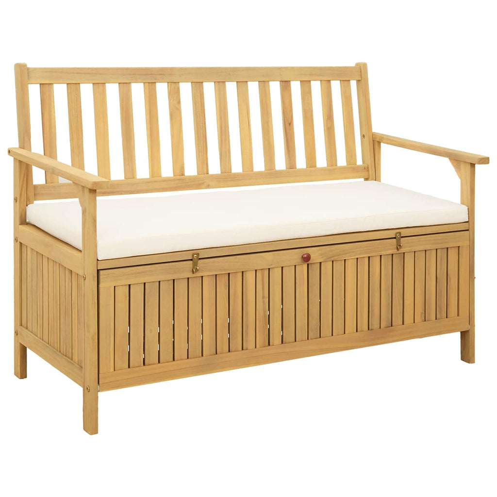 vidaXL Sitzbank mit Stauraum mit Kissen mit Speicher 120 x 63 x 84 cm