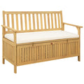 vidaXL Sitzbank mit Stauraum mit Kissen mit Speicher 120 x 63 x 84 cm