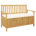 vidaXL Sitzbank mit Stauraum mit Kissen mit Speicher 120 x 63 x 84 cm