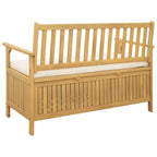 vidaXL Sitzbank mit Stauraum mit Kissen mit Speicher 120 x 63 x 84 cm