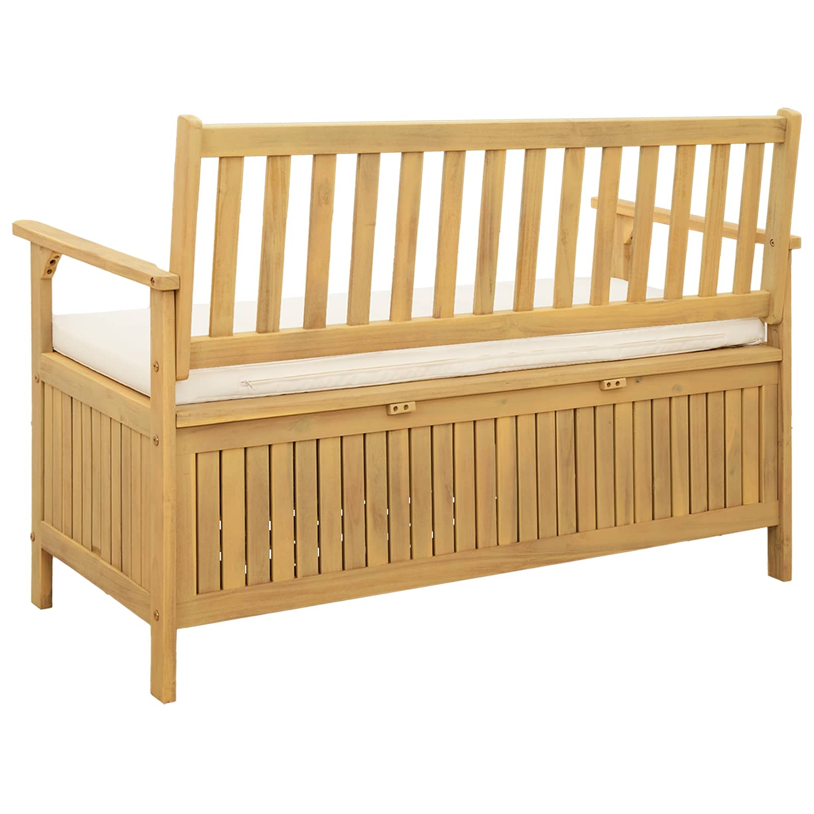 vidaXL Sitzbank mit Stauraum mit Kissen mit Speicher 120 x 63 x 84 cm