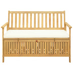 vidaXL Sitzbank mit Stauraum mit Kissen mit Speicher 120 x 63 x 84 cm